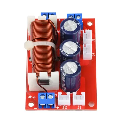 400W 2 Way Crossover Filters Module Audio Speaker Frequency Divider Full Range Treble Bass 100Hz-10KHz Adjustment