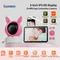 Danmini Smart Baby Monitor Tuya App Controllo Videocitofono remoto Schermo a colori HD da 5 pollici Monitor per visione notturna a infrarossi per il bambino