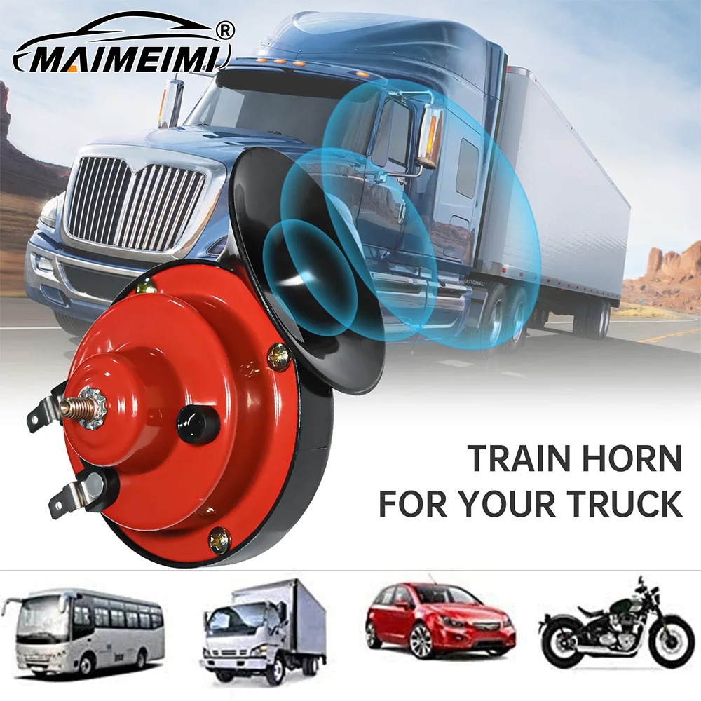 Air Horn 12V Laut 300dB Camper Auto Schneckenförmige Hupe Universeller wasserdichter Signallautsprecher für SUV RV Zug LKW Boot Motorrad Image