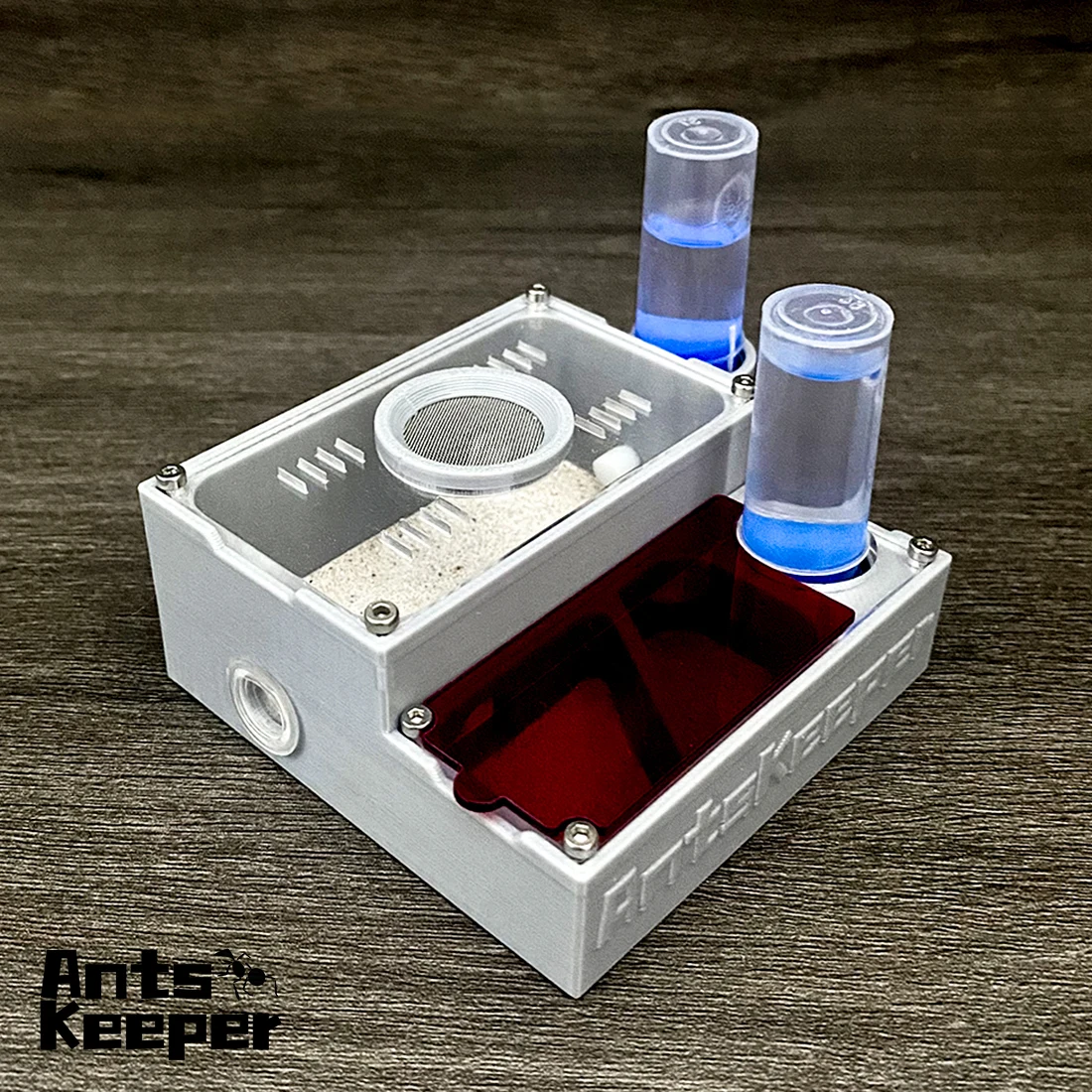 【Grundfarm】 Ameisenfarm mit Wasserspender für Ameisenhalter, neue Königin und kleine Ameisenkolonie, Ameisenhaus, Anthill, Formikarium, Ameisenest