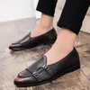 Neue Männer Mode le fu Schuhe pu europäischen Stil Metall Doppels chnalle ein Schritt bequeme Business-Kleid Schuhe Größe 38-48 Herren schuhe