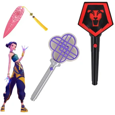 Zoey Rumi Mira Dämon Jäger KPop Cosplay 3D Gedruckt Cheer Stick Bumerang Lightboard Gruppe Idol Unterstützung Stick Halloween Requisiten Image