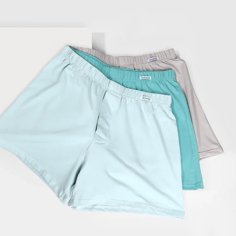 3pcof Herrenunterwäsche, viereckige Baumwollhose, atmungsaktive Shorts, Boxerhose, bequeme und lockere Pyjamahose für zu Hause, Arro pa Image