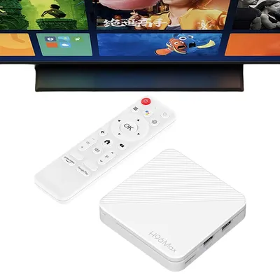 Smart TV Box 4K 2GB RAM 8GB/16GB ROM Set Top Box Android 14.0 WiFi BT Quad Core Video Set Top TV Box H313 Android TV Box