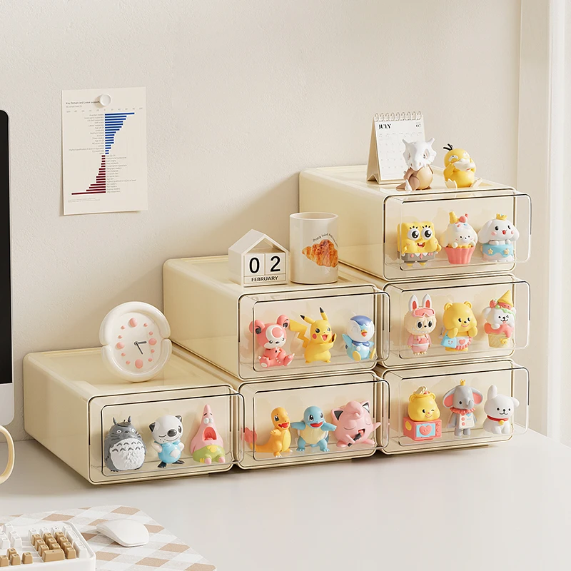 UFORU Schreibtisch-Aufbewahrungsbox – mehrschichtiger, unterteilte Schubladen-Büro-Organizer, multifunktionaler Schreibtisch-Aufbewahrungsschrank