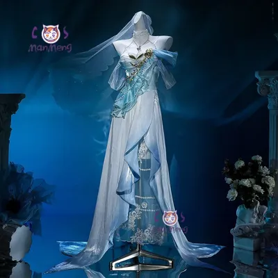 Focalors Genshin Impact Furina Cosplay Heart of Tides Kostüm Elegantes Kleid Zubehör Requisite Set Halloween Party Damen Uniform Image