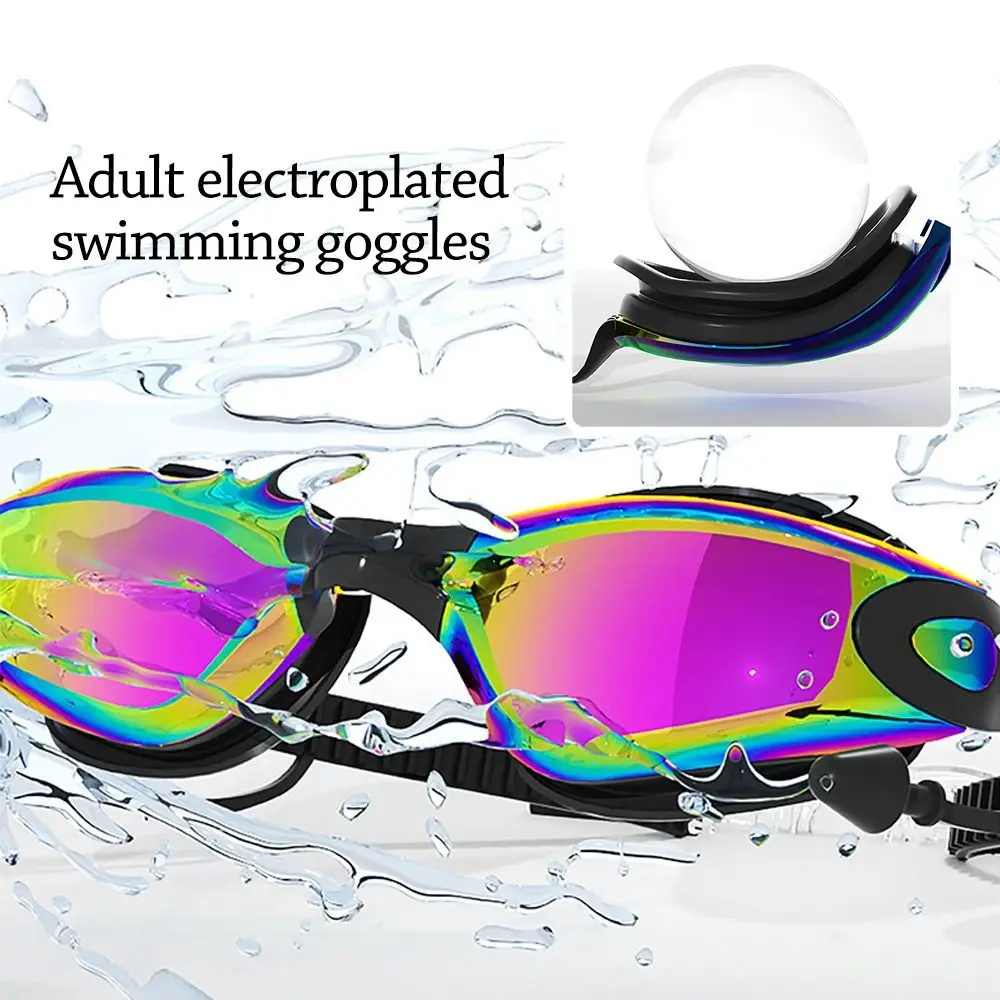 Schwimmbrille Professionelle wasserdichte Schwimmbrille Brille Antibeschlag für Erwachsene Männer Frauen Jugend Image