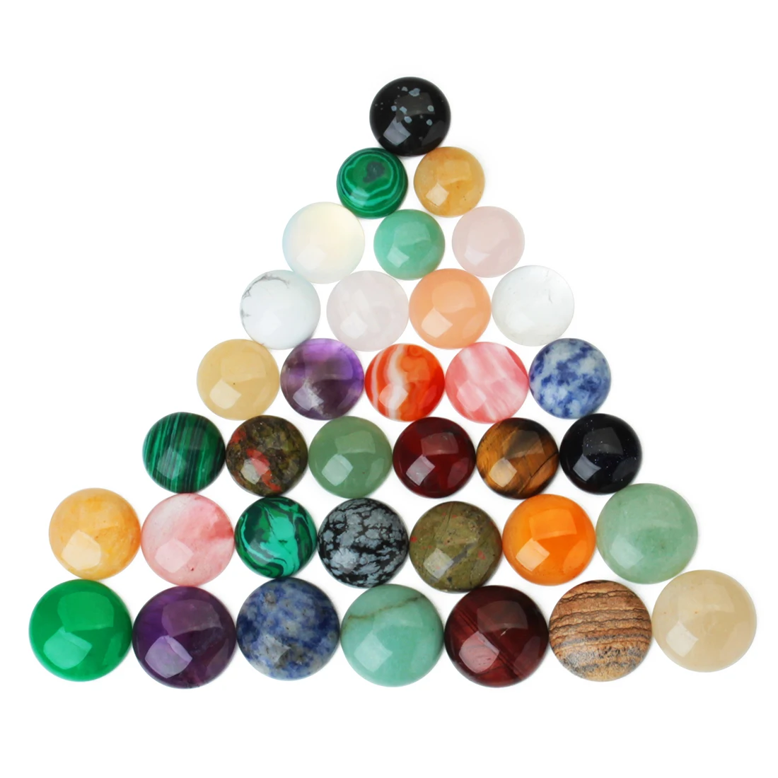 DC 5/10 Pz Pietra Naturale Cabochon Perline 4/6/8/10/12/14/16/18/20/25mm Rotondo Cabochon Perline Sparse Cabochon Cammeo Anello FAI DA TE collana