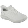 Sneaker SKECHERS "BOBS GEO LITE", Damen, Gr. 38, weiß, Textil, sportlich, Schuhe, Praxischuh, Freizeitschuh, Komfortschuh mit Slip-ins