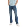 Straight-Jeans TOM TAILOR "MARVIN", Herren, Gr. 31, Länge 34, blau (clean mid stone blau denim), Denim/Jeans, Obermaterial: 98% Baumwolle, 2% Elasthan, unifarben, casual, straight fit knöchellang, Jeans, im Five-Pocket Style