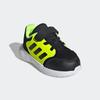 Klettschuh ADIDAS SPORTSWEAR "TENSAUR RUN 3.0 KIDS", Gr. 25, core schwarz, core schwarz, lucid lemon, Textil, Synthetik, sportlich, Schuhe, für Kinder