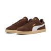 Sneaker PUMA "CLUB II", Gr. 36, flat bronze, puma weiß, puma gold, Leder, unifarben, sportlich, Schuhe