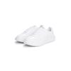 Sneaker TOMMY HILFIGER "MODERN LIGHTCUP LTH", Herren, Gr. 45, weiß, Nappaleder, unifarben, sportlich, Schuhe, Freizeitschuh, Halbschuh, Schnürer, Logoaufnäher an der Schuhzunge