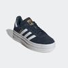 Sneaker ADIDAS ORIGINALS "GAZELLE BOLD KIDS", Gr. 37, aurora ink, cloud weiß, gold metallic, Leder, Synthetik, sportlich, Schuhe