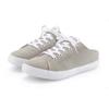 Sabot VIVANCE "Sneaker, Clog", Damen, Gr. 40, grau (hellgrau), Obermaterial: 100% Textilmaterial. Futter: 100% Textilmaterial. Decksohle: 100% Textilmaterial. Laufsohle: 100% Synthetik, unifarben, casual, Schuhe, zum Reinschlüpfen mit Schnürung VEGAN