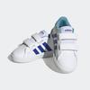 Sneaker ADIDAS SPORTSWEAR "GRAND COURT LIFESTYLE HOOK AND LOOP", Gr. 21, cloud weiß, lucid blau, preloved blau, Synthetik, Textil, sportlich, Schuhe, für Kinder, Design auf den Spuren des adidas Superstar