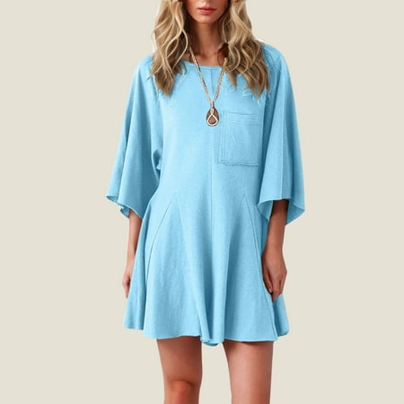 Women Casual Short Sleeve Jumpsuits Loose Romper Dress with Pockets Women s Fashion Jumpsuit