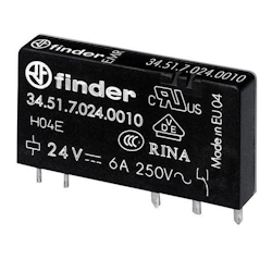 10 Stk. Finder Steck-/Print-Relais 34.51.7.048.0010 345170480010 Image