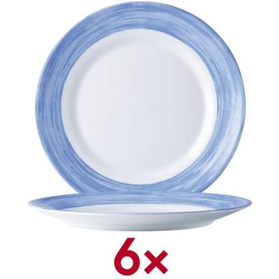 Arcoroc Speiseteller Brush Teller flach 15,5cm 6 Stück blau, 15.5x2x15.5 cm Image