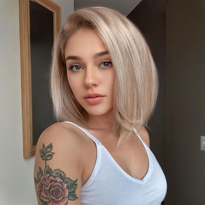 Human Hair 13x6 Lace Front 13x4 Lace Front Wig Free Part Brazilian Hair Straight Light Brown Multi-color Wig 130% 150% 180% Density with Baby Hair Highlighted / Balayage Hair 100% Virgin Glueless