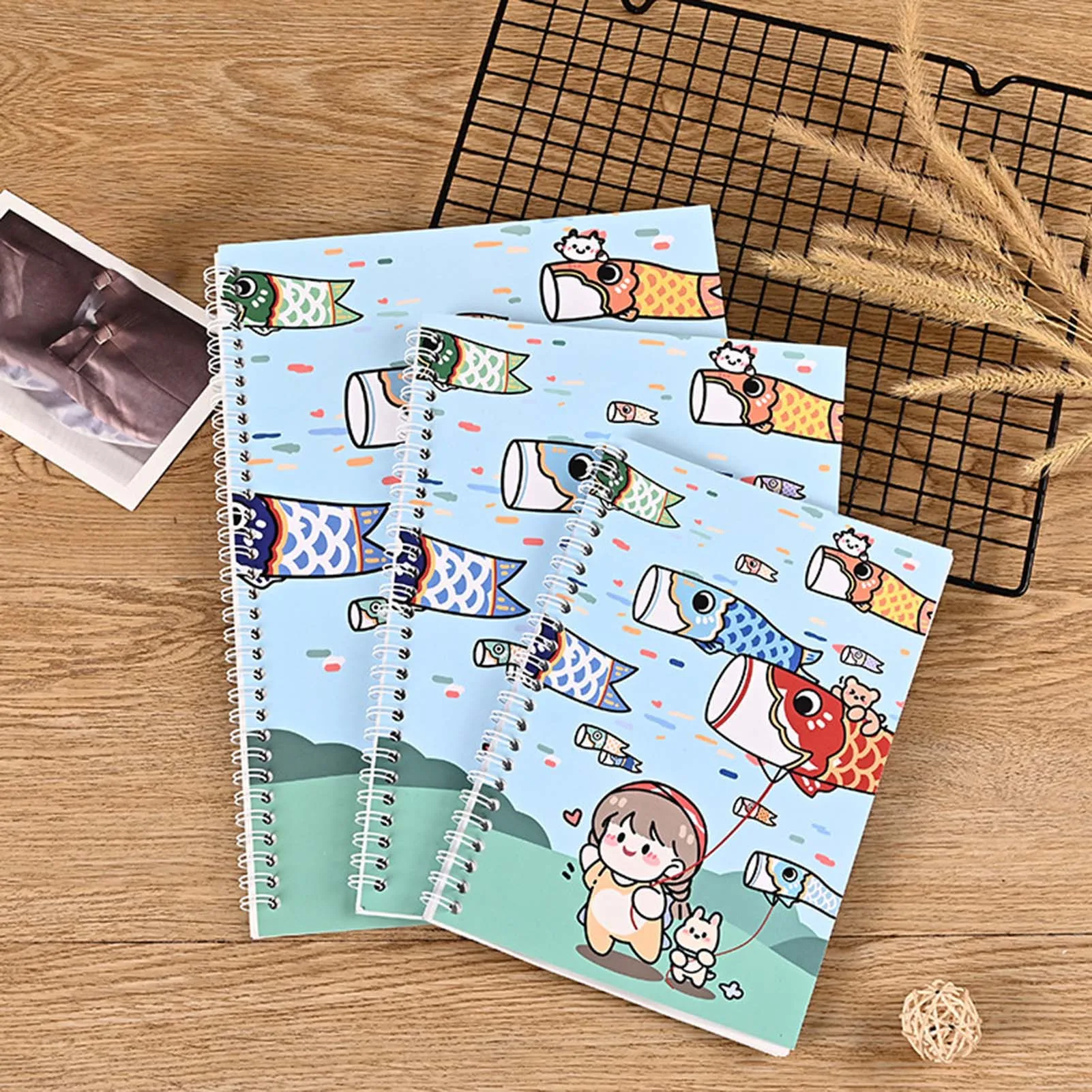Livre d'autocollants A5 mignon, 32 feuilles, organisateur d'album de collecte vierge, papier de libération Double face réutilisable pour bricolage, autocollants de Scrapbooking