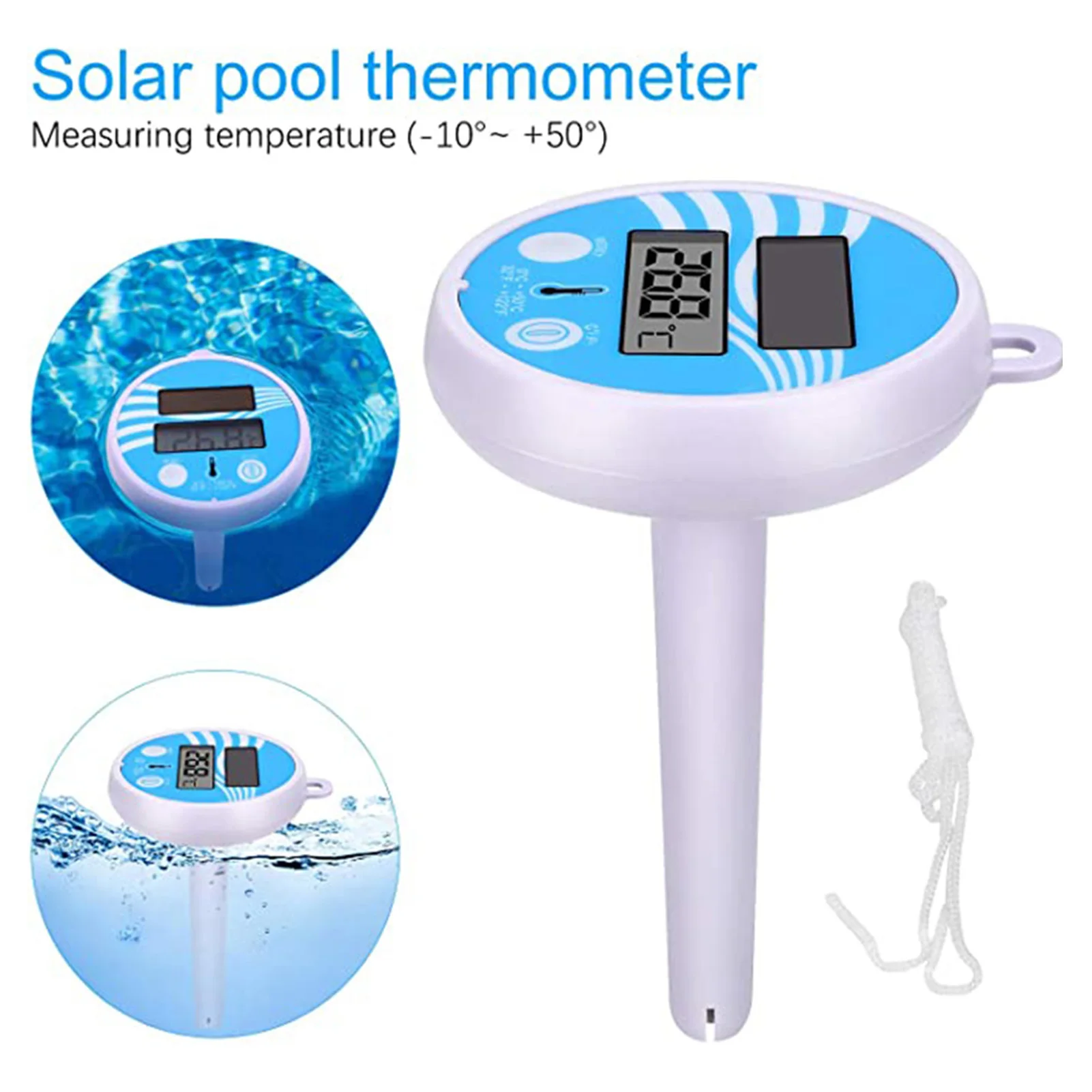 Thermomètre de piscine étanche Thermomètre de piscine pratique pour la plupart des types de piscine