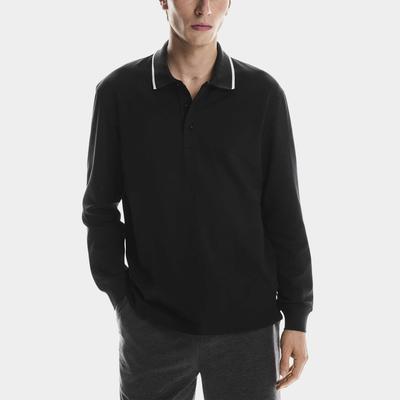 On Courtside Long-T Polo Men's Tennis Apparel Black
