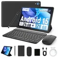 URAO C109L Tavolette da 10 pollici Android 15 A523 Octa Core Tablet 24GB + 128GB 1TB Espansione WiFi 6 5MP + 8MP Fotocamera Tastiera Mouse Set