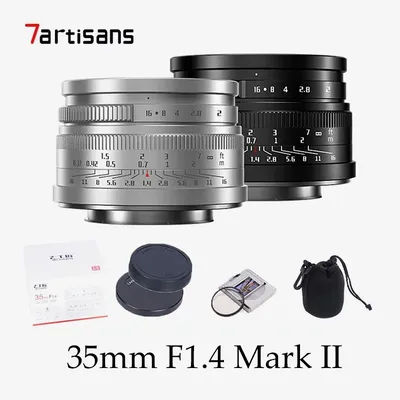 7artisans 35mm F1.4 Mark II APS-C Prime Lens For Sony ZVE10 NEX-6 Fujifilm FX Canon EOS-M Olympus Lumix M43 Nikon Z5 Canon RF