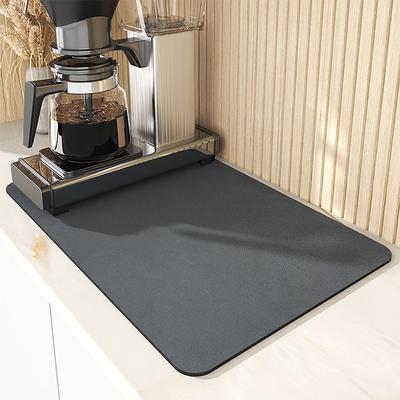 Kitchen Super Absorbent Draining Mat for Dishes, Cup Mat, Fast Drying, Non-Slip, Easy to Clean, Protects Kitchen Countertop from Water, Heat, and Spills