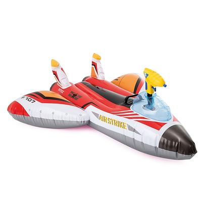 An Inflatable Combat Spaceship Mount with A Handle Made Of Durable PVC And A Water Cannon Plane Floats On The Water And Floats On The Water.(Excluding Pump)