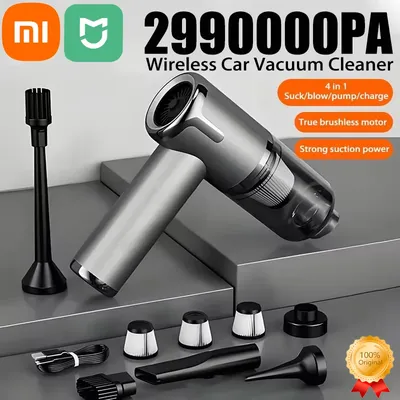 Xiaomi MIJIA 4-in-1-Autostaubsauger 2990000 pa Leistungsstarke Handreinigungsmaschine, kabelloses tragbares Staubsauger-Haushaltsgerät Image