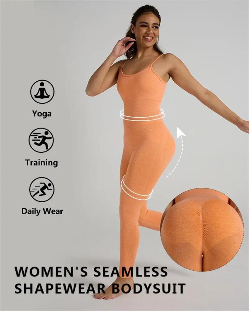 Bodycon Overall Frauen Volle Jahreszeiten Casual Fitness Sportliche Overall Ärmel Schlank Activewear Alle In Einem Overall Kleidung Dame Image