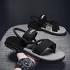 Männer Sandalen Stadt Freizeit Zwei Methoden Lace Up Mode Sandalen Schwarz Rot Sommer Männer Casual Schuhe Wandern Sandalen Mann Strand sandalen