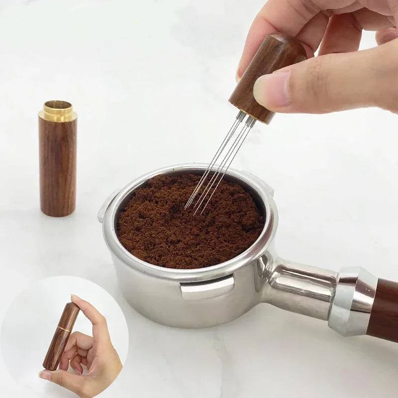 Kaffee Tuch Pulver Nadel Mund Rot Kiefer Pulver Nadel Edelstahl Verklumpen Dispergerung Nadel Typ Pulver Spender Kaffee Image