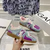 Nische Original Farbe Passenden Retro Dexun Schuhe Marke Original Flache Leder Sport frauen Schuhe Lace-up Casual Sport schuhe