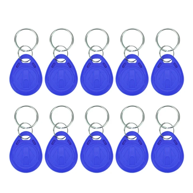 10 Stück 125 kHz RFID TK4100 EM4100 Proximity Keyfobs Read-Only Smart Secure Door Entry Access Control ID Keychain Token Tag Image