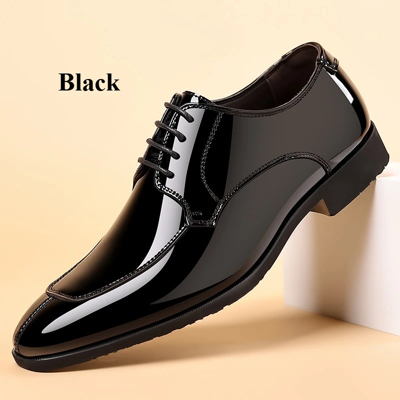 Business herren Kleid Schuhe Patent Leder Trend Herren Party Schuh Weiche Sohle Casual Schuhe Plus Größe 38-48 männer Schuhe Hohe Qualität