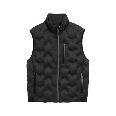 Steppweste TOM TAILOR, Herren, Gr. XXXL, schwarz, Obermaterial: 100% Polyester. Futter: 100% Polyester, Strukturmuster, casual, regular fit taillenbedeckt, Westen, mit Reißverschluss Taschen Image