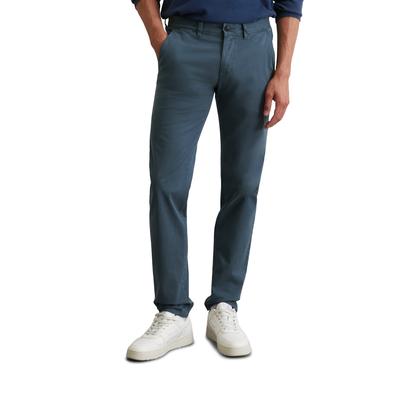 Chinohose MARC O'POLO "aus Bio-Baumwoll-Mix", Herren, Gr. 38, Länge 32, grau (storm), Obermaterial: 97% Baumwolle, 3% Elasthan, unifarben, casual, figurbetont normal, Hosen Image