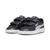 Sneaker PUMA "SMASH 3.0 GLITZ GLAM V INF", Gr. 22, schwarz (puma schwarz, puma silber, puma weiß), Synthetik, unifarben, sportlich, Schuhe