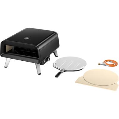WMF Pizzaofen "Pizzaiolo Pro, Gaspizzaofen, knusprige Ergebnisse in 90 Sekunden", schwarz, B:62cm H:33,86cm T:55,11cm, Pizzaöfen, automatische Drehmechanik, hochwertiger Pizzastein, inkl.Pizzaschaufel Image