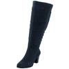 Weitschaftstiefel SHEEGO, Damen, Gr. 41, blau (jeansblau), Schuhe