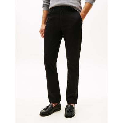 Chinohose TOMMY HILFIGER "CORE DENTON ESSENTIAL TWILL", Herren, Gr. 36, Länge 36, schwarz, Twill, Obermaterial: 97% Baumwolle, 3% Elasthan, casual, Hosen Image