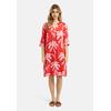 Sommerkleid SMITH & SOUL, Damen, Gr. L, US-Größen, chili print, Material: 100% Viskose, bedruckt, gemustert, casual, regular fit Midi, V-Ausschnitt, 3/4-Ärmel gerader Abschluss, Kleider, mit Taschen