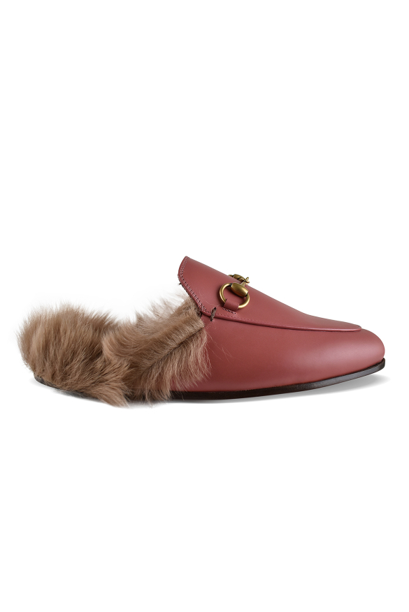 Gucci Princetown Pantoletten Rosa EU35