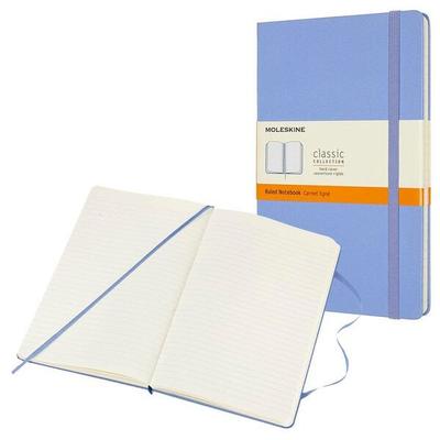 MOLESKINE Notizbuch Classic Collection fester Einband liniert A5 240 Seiten hortensienblau Image