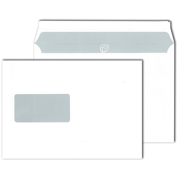 Mailmedia Briefumschläge DIN C5 mit Fenster 500 Stück weiß, 22.9x16.2 cm Image