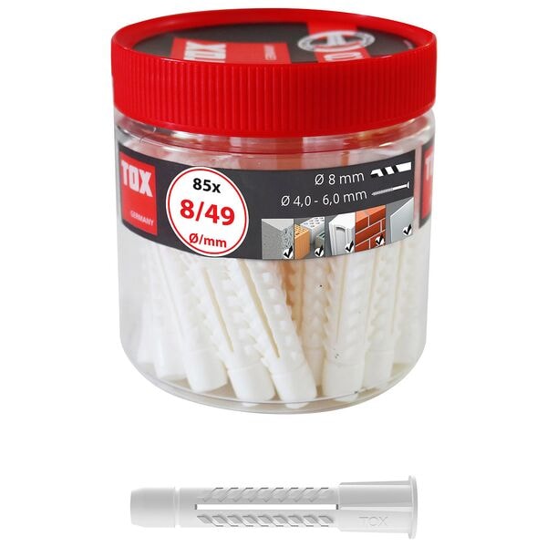 TOX Universaldübel »TRI 8/49« 85 Stück grau