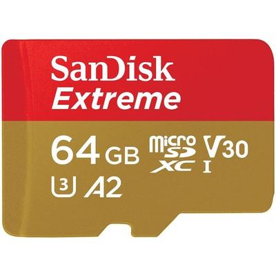 SanDisk Speicherkarte microSDXC-Card Extreme 64 GB